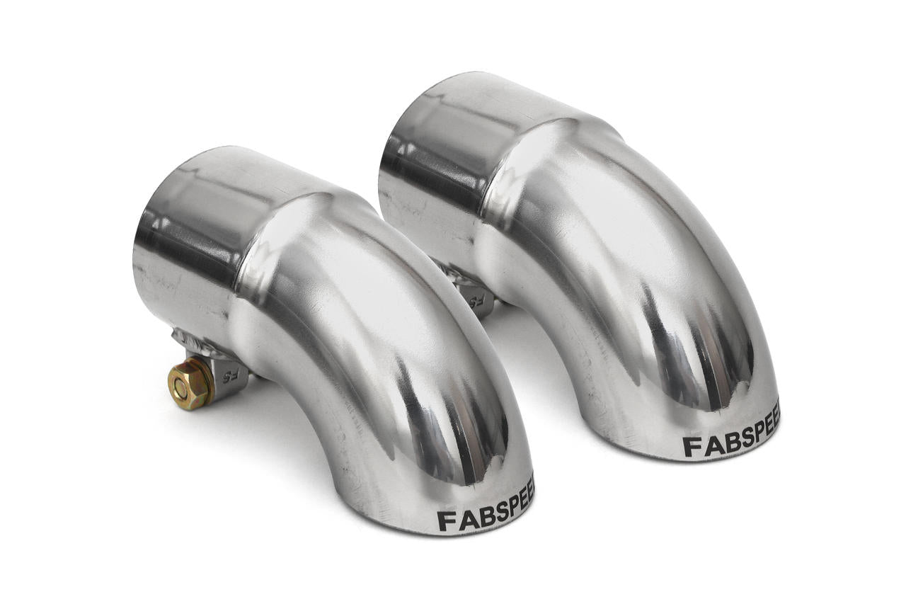 Fabspeed Porsche Competition Slip-On Turndown Tips (2.375" / 60.3 mm ID) - Fabspeed Exhausts Only