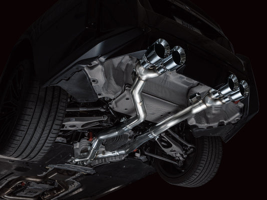 AWE Track Edition Exhaust for BMW G87 M2 - Chrome Silver Tips image 2