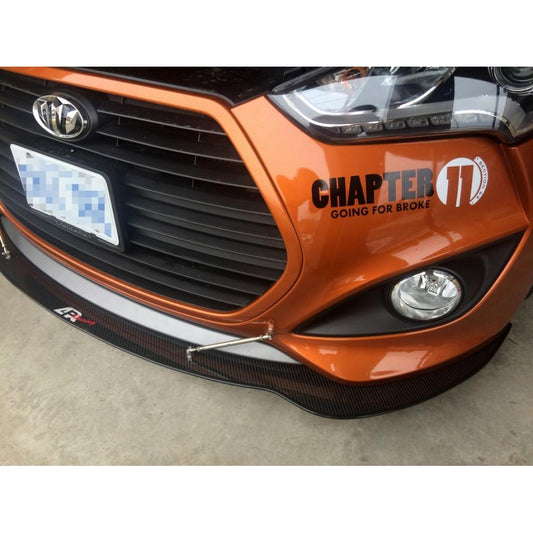 Carbon Fiber Front Wind Splitter-2013-2018 Hyundai Veloster