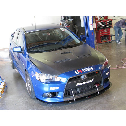 Carbon Fiber Front Wind Splitter - 2009-Up Mitsubishi Lancer Ralliart
