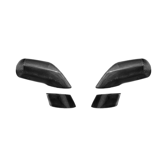 Corvette C7 Dry Carbon Fiber Side Mirror Cover Overlays image 2