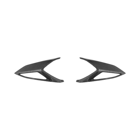 Corvette C8 Dry Carbon Fiber Rear Taillight Side Trim Panel Cover Overlays image 2