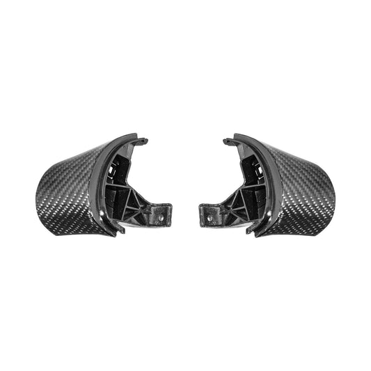Corvette C6 Dry Carbon Fiber Steering Wheel Button Control Bezel Covers image 2