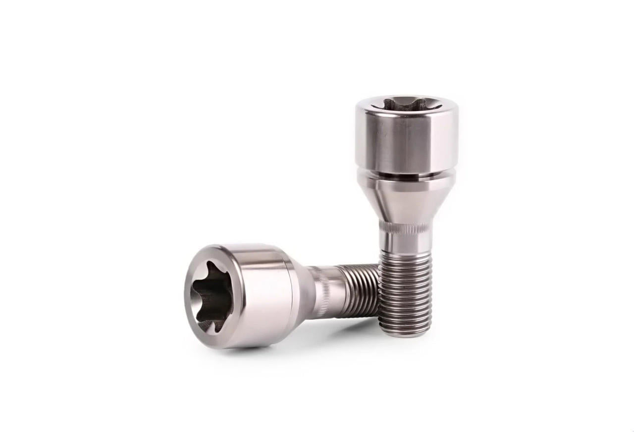 Ferrari 2 Piece - 62mm Titanium Wheel Bolts With Polished Finish 360 458 Italia Spider 458 Speciale Aperta 488 GTB Spider 488 Pista 575 599 812 Superfast F12 Berlinetta F355 F430 Ferrari