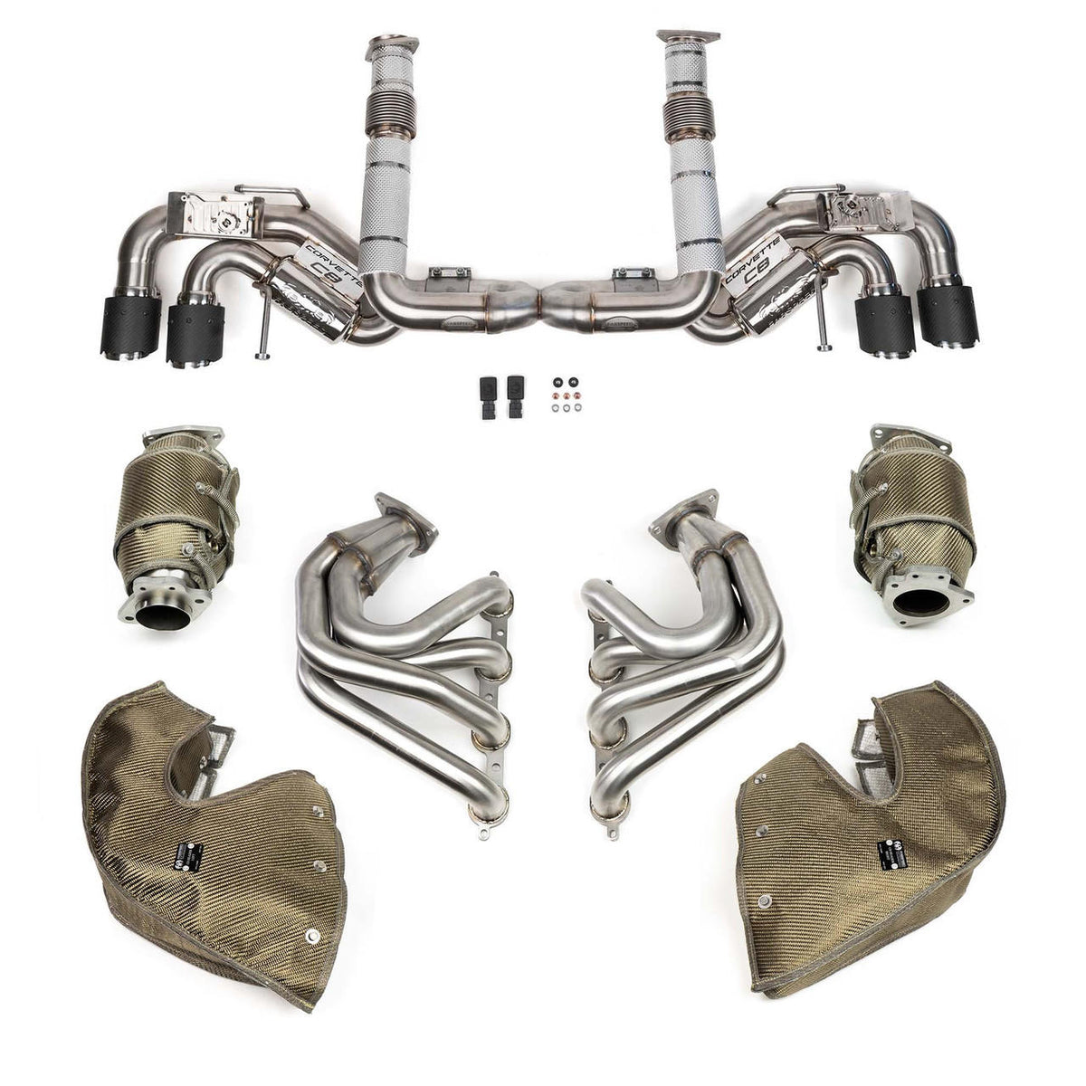 Fabspeed C8 exhaust performance package; optional blankets are sold separately