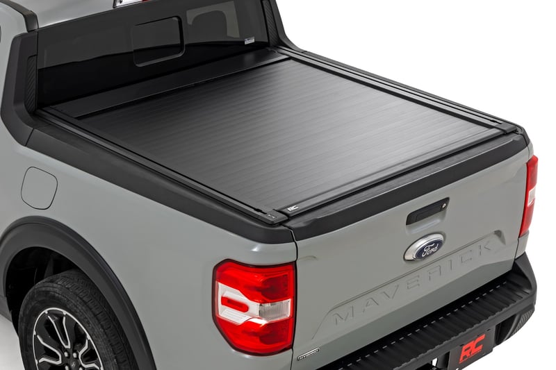 Rough Country Powered Retractable Tonneau Cover for Ford Maverick 4-foot-6-inch bed