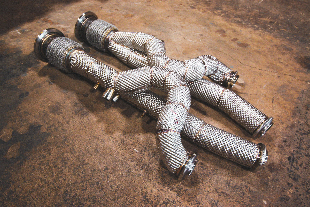 Valvetronic Designs Lamborghini Aventador equal length free flow front pipes