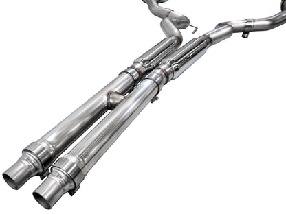 AWE Track Edition Exhaust for S650 Ford Mustang GT Fastback - Dual Diamond Black Tips image 12