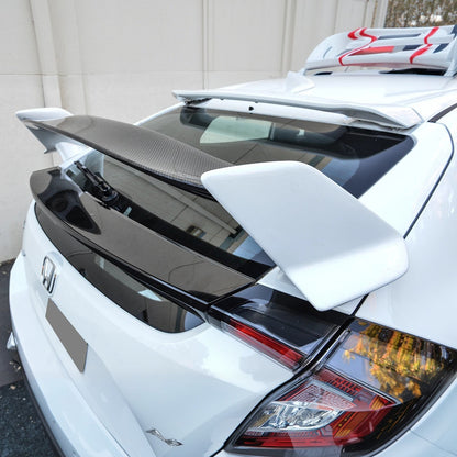 2016-21 Honda Civic Hatchback Type R Conversion Rear Trunk Spoiler Kit image 8