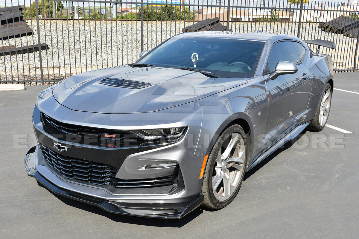 Camaro 2019-Up Camaro RS & SS | ZL1 1LE Style Front Bumper Lip Splitter image 11