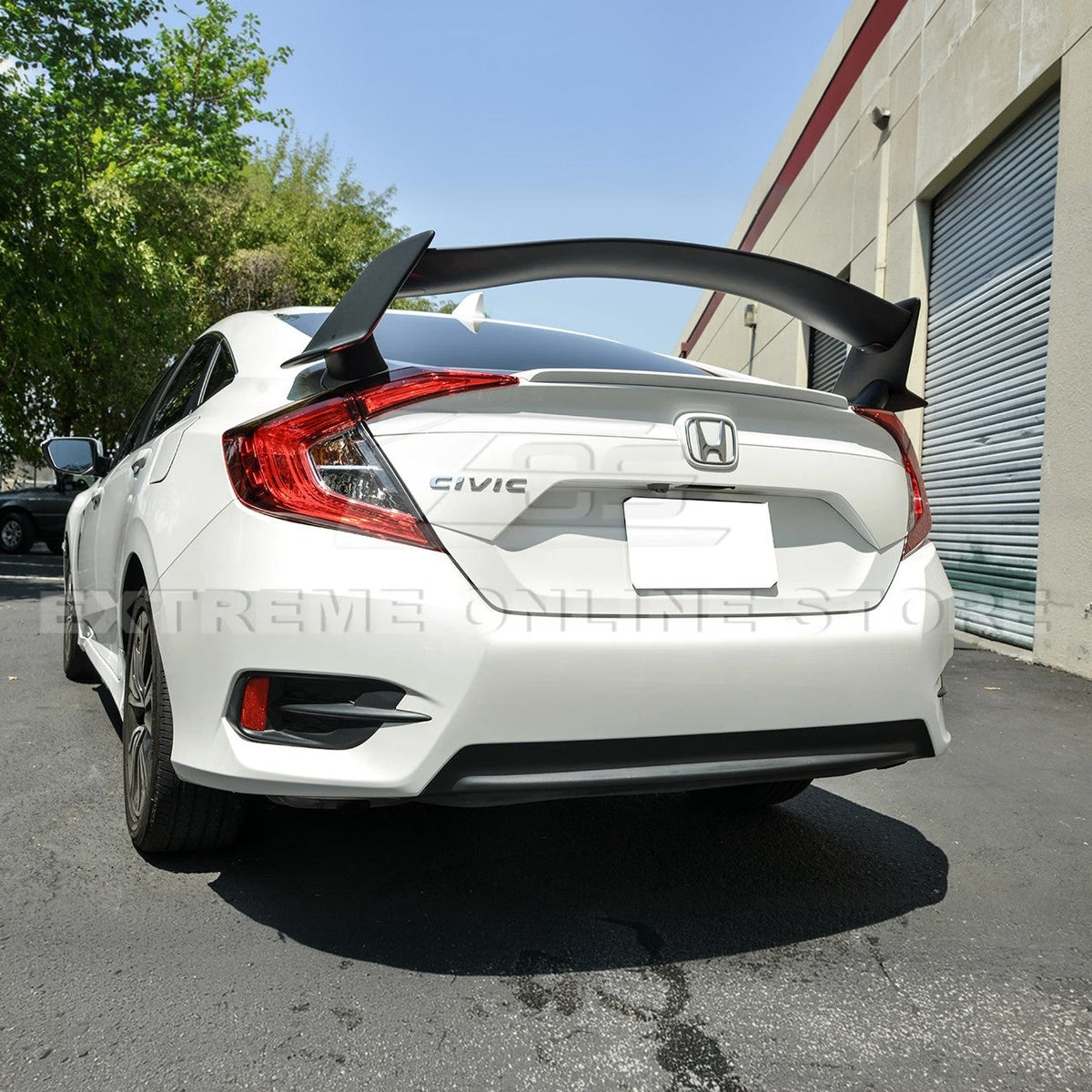 2016-21 Honda Civic Sedan Type R Conversion Rear Trunk Spoiler Kit image 5