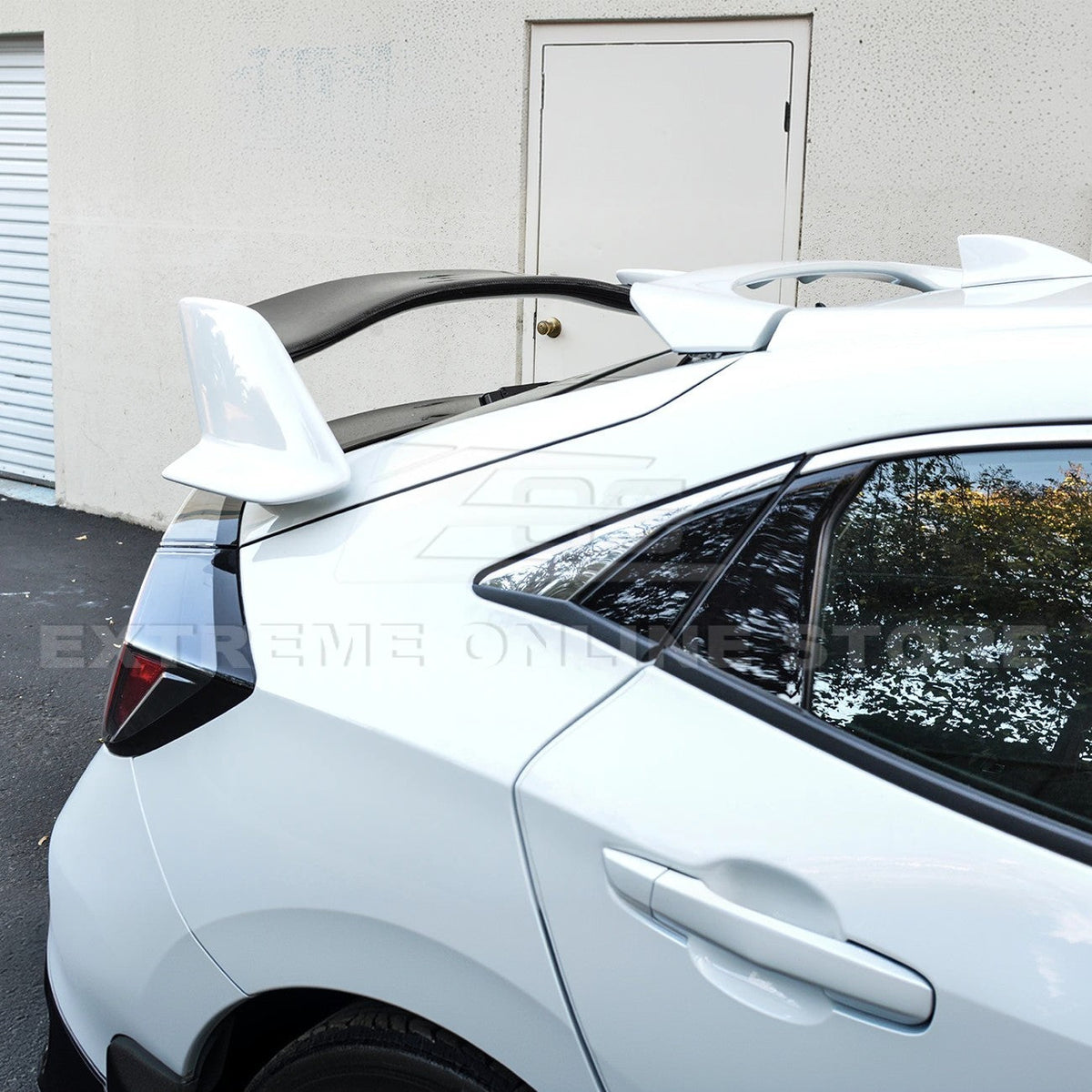 2016-21 Honda Civic Hatchback Type R Conversion Rear Trunk Spoiler Kit image 19