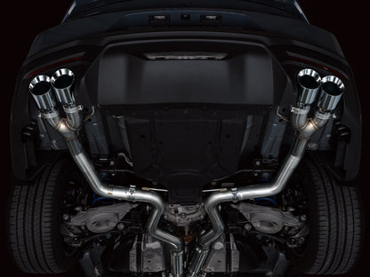AWE Track Edition Exhaust for S650 Ford Mustang GT Fastback - Quad Chrome Silver Tips image 11