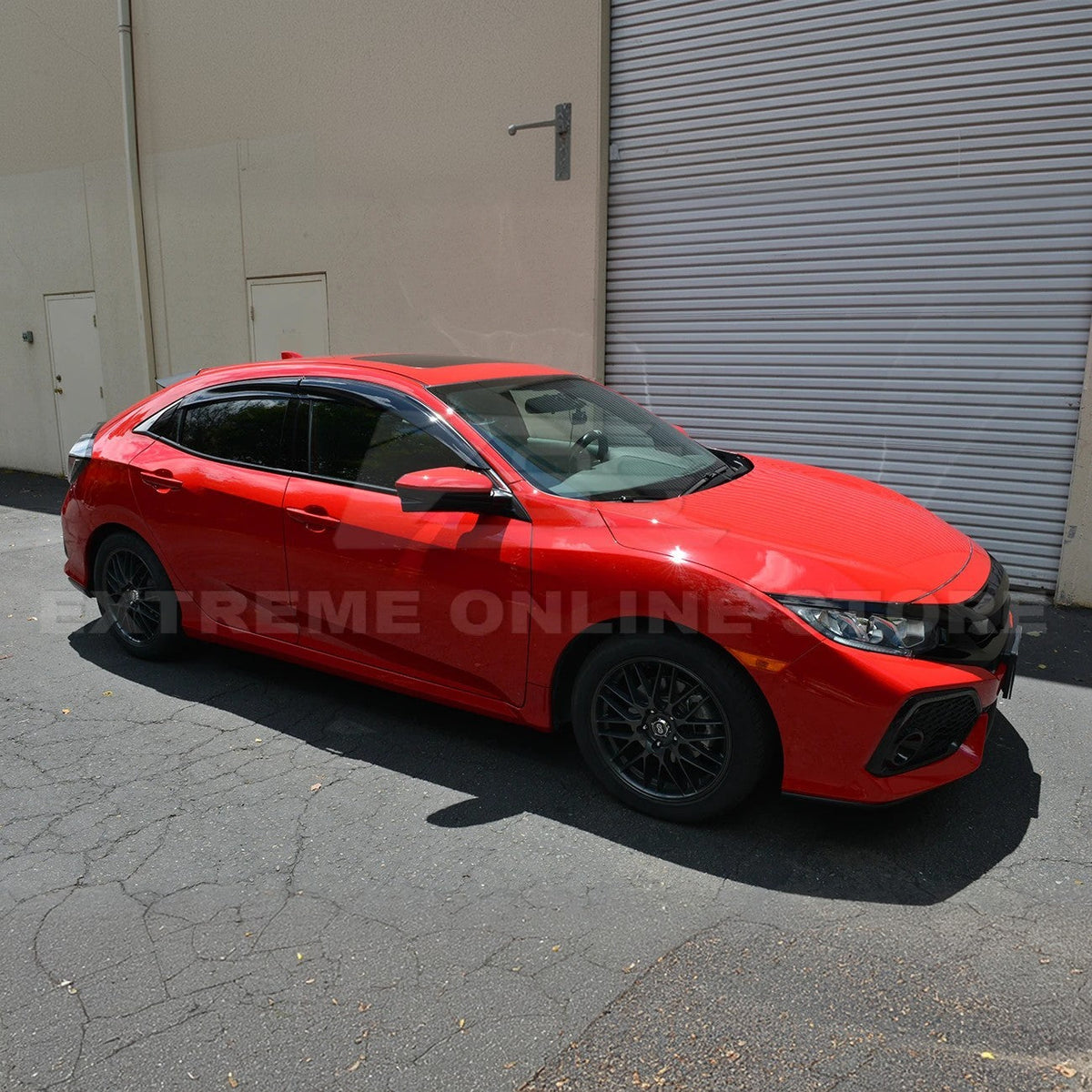 2016-21 Honda Civic Hatchback Mugen Conversion Rear Roof Spoiler Kit image 13
