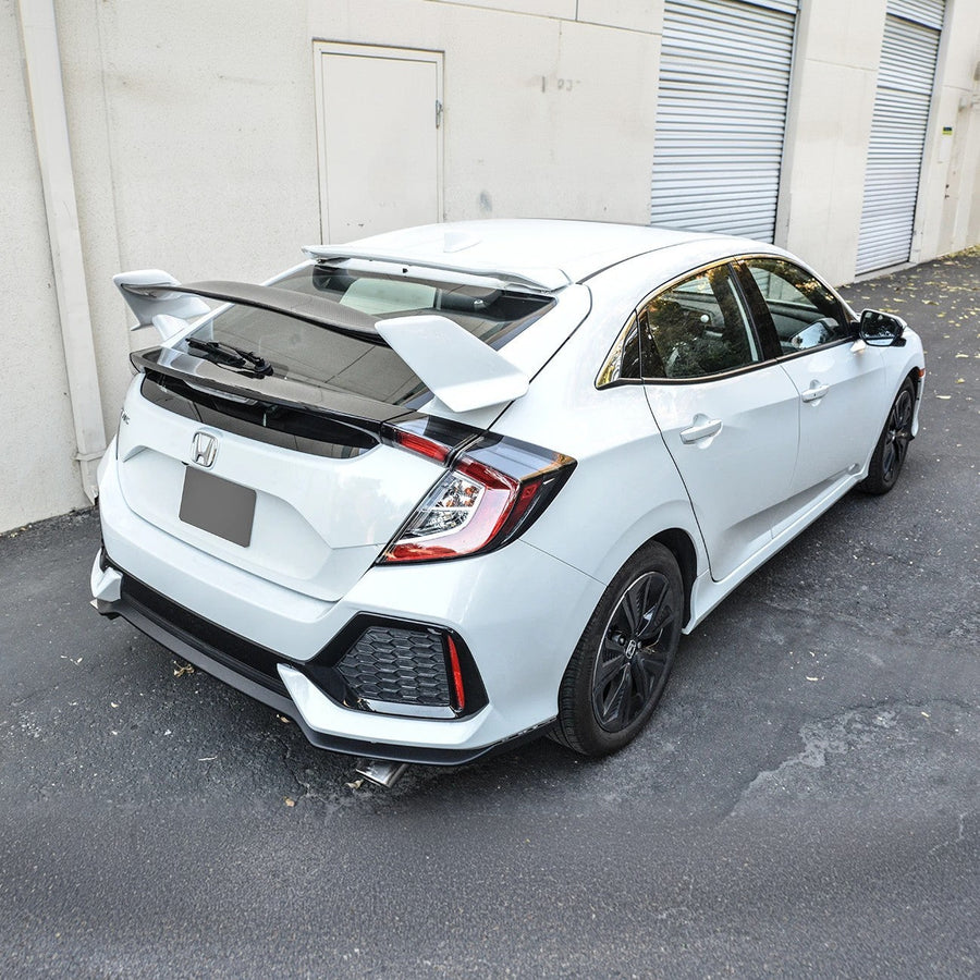 2016-21 Honda Civic Hatchback Type R Conversion Rear Spoiler W/ Spoon Roof Spoiler image 1