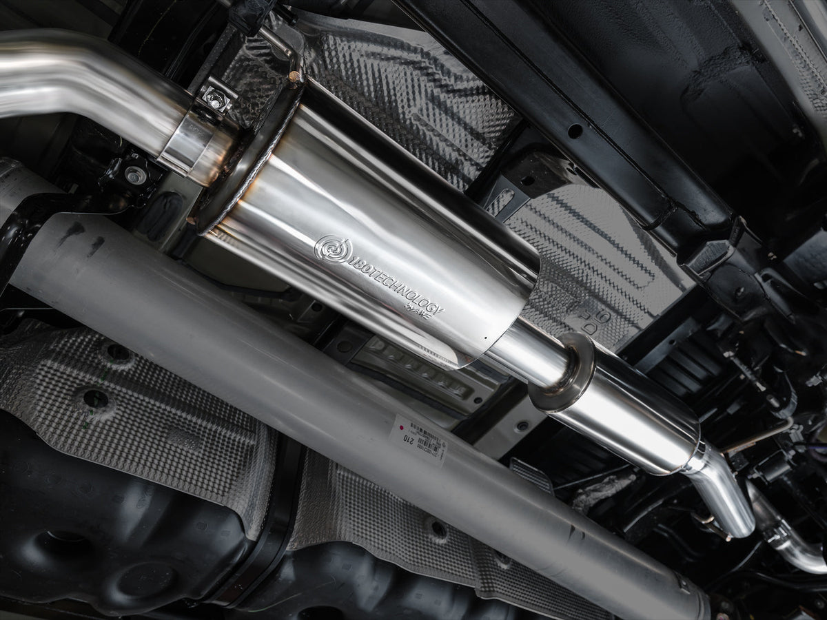 AWE 0FG Exhaust for 3rd Gen Toyota Tundra - Dual Chrome Silver Tips image 2