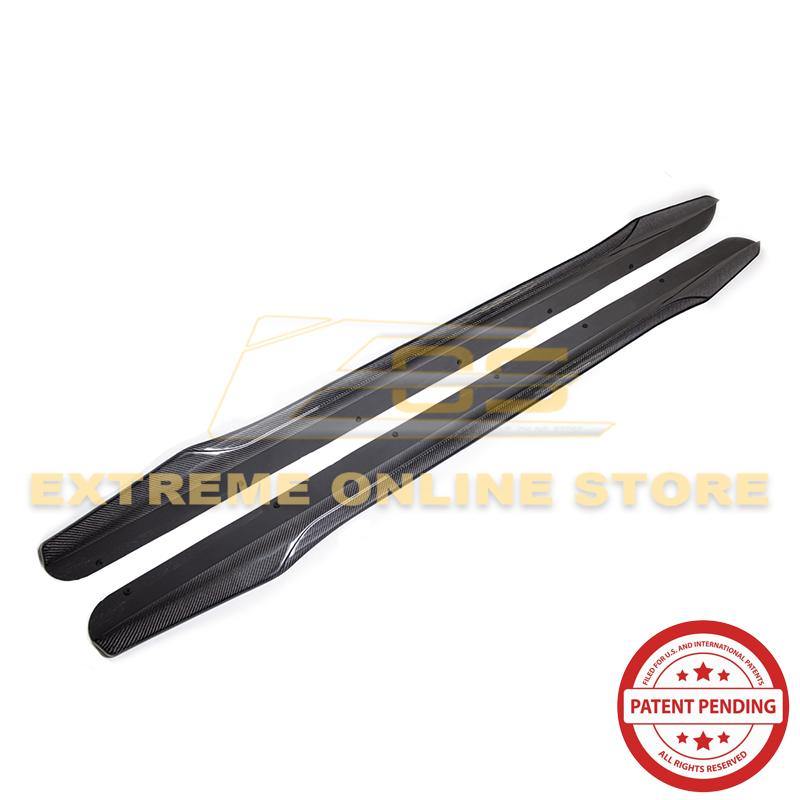 2009-15 Cadillac CTS-V Carbon Fiber Front Splitter & Side Skirts image 5