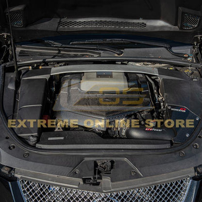 2009-15 Cadillac CTS-V Dry Carbon Fiber Front Engine Cover image 6