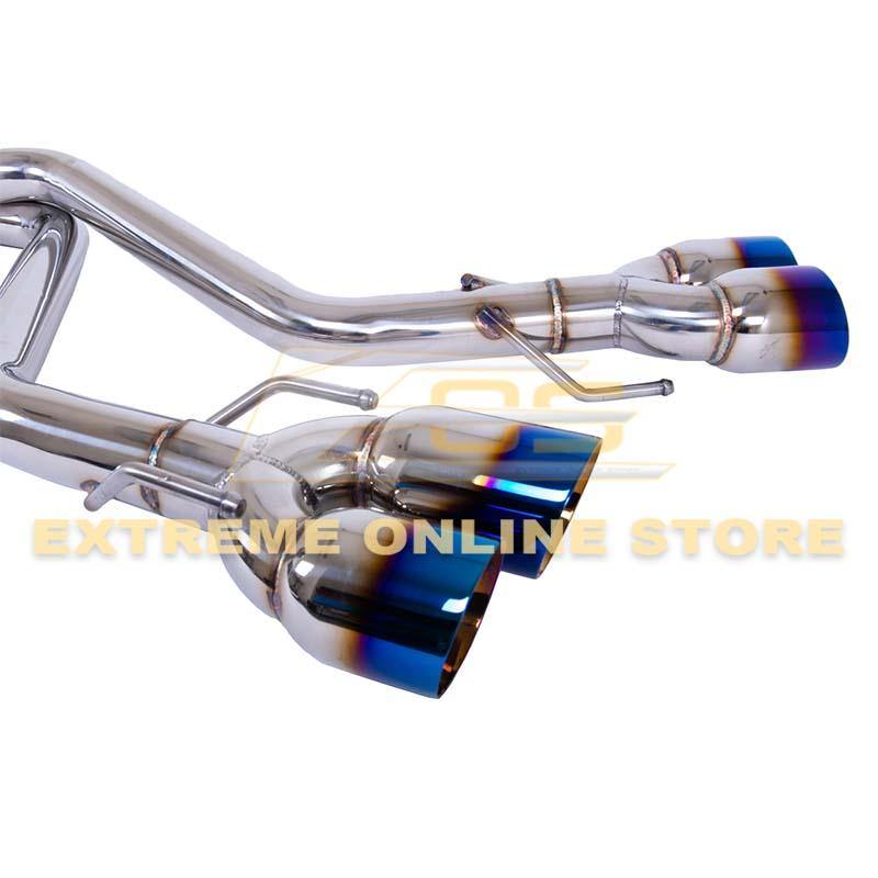 2015-Up Lexus RC200t 300 350 Muffler Delete Axle Back Quad Tips Exhaust image 2