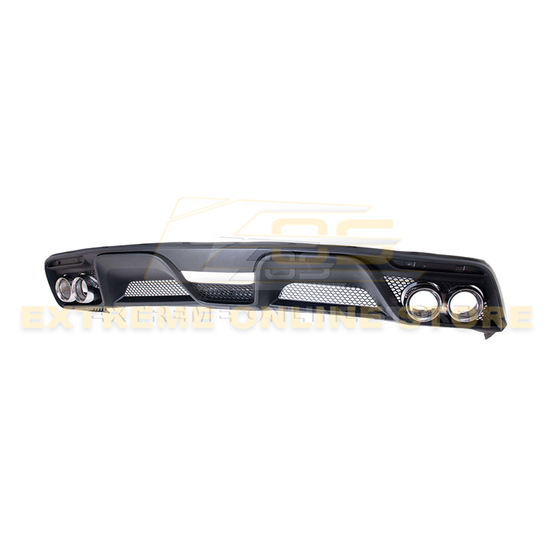 2015-17 Ford Mustang GT350 Rear Bumper Quad Tips Diffuser image 1