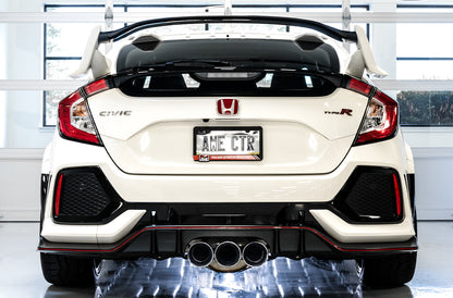 AWE Touring Edition Exhaust for FK8 Civic Type R (includes Front Pipe and DualPhase Mid Pipe) - Triple Chrome Silver Tips image 2