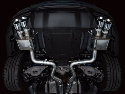 AWE SwitchPath™ Exhaust for S650 Ford Mustang GT Fastback - Quad Chrome Silver Tips image 2