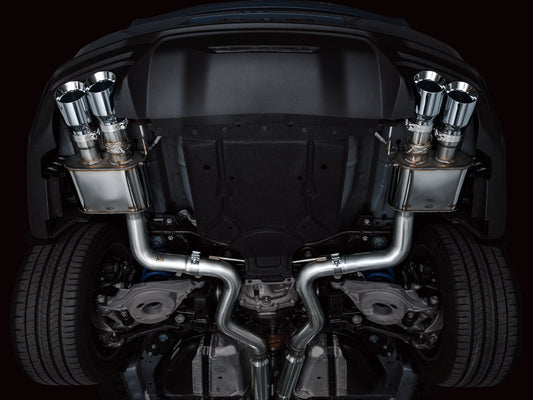 AWE SwitchPath™ Exhaust for S650 Ford Mustang GT Fastback - Quad Chrome Silver Tips image 2
