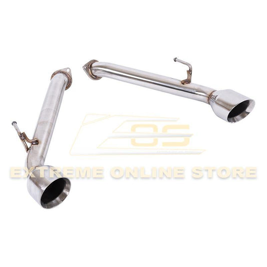 2017-Up Infiniti Q60 Muffler Delete Dual Tips Exhaust image 1