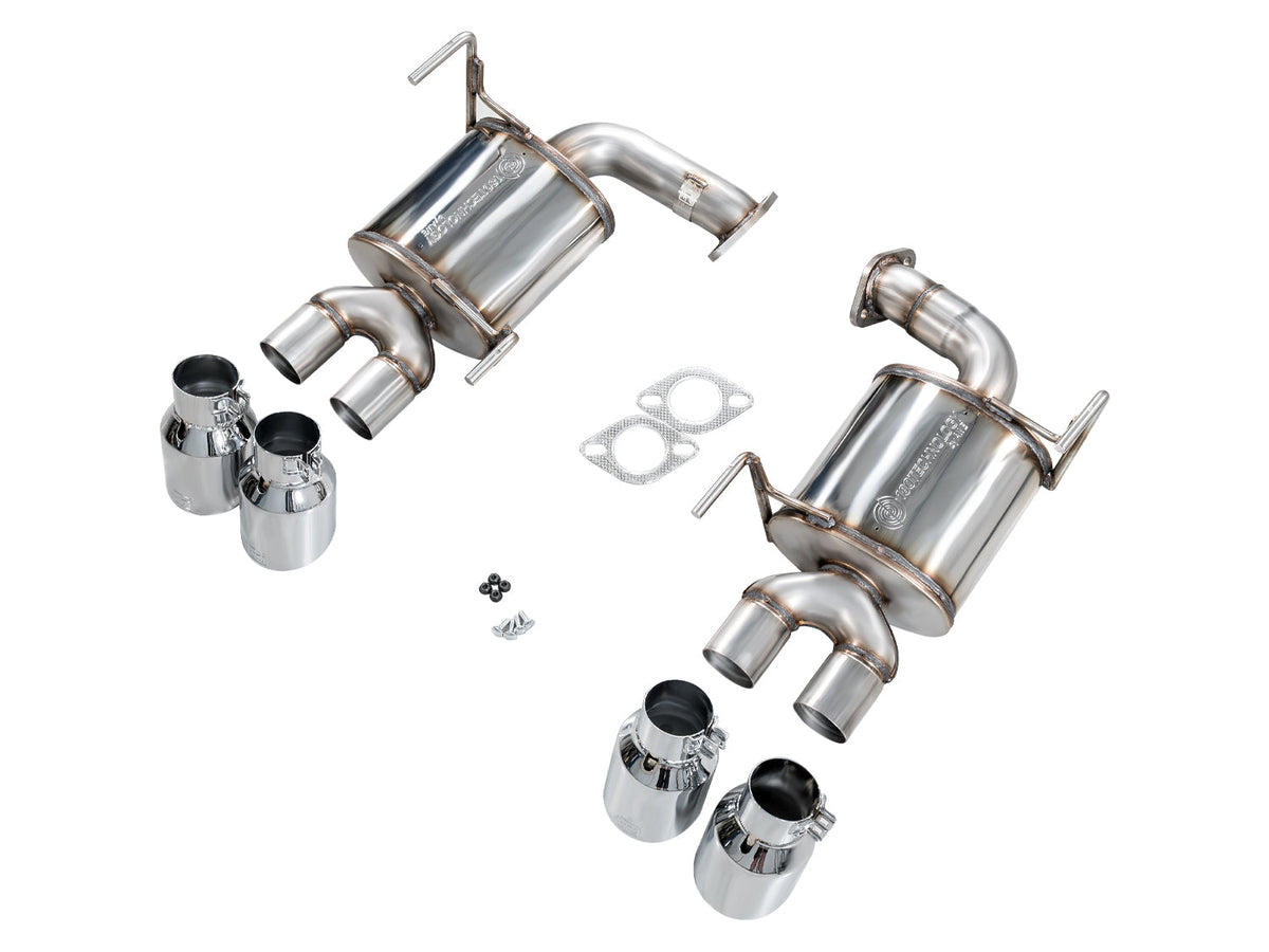 AWE Touring Edition Axleback Exhaust for VB Subaru WRX - Chrome Silver Tips image 11