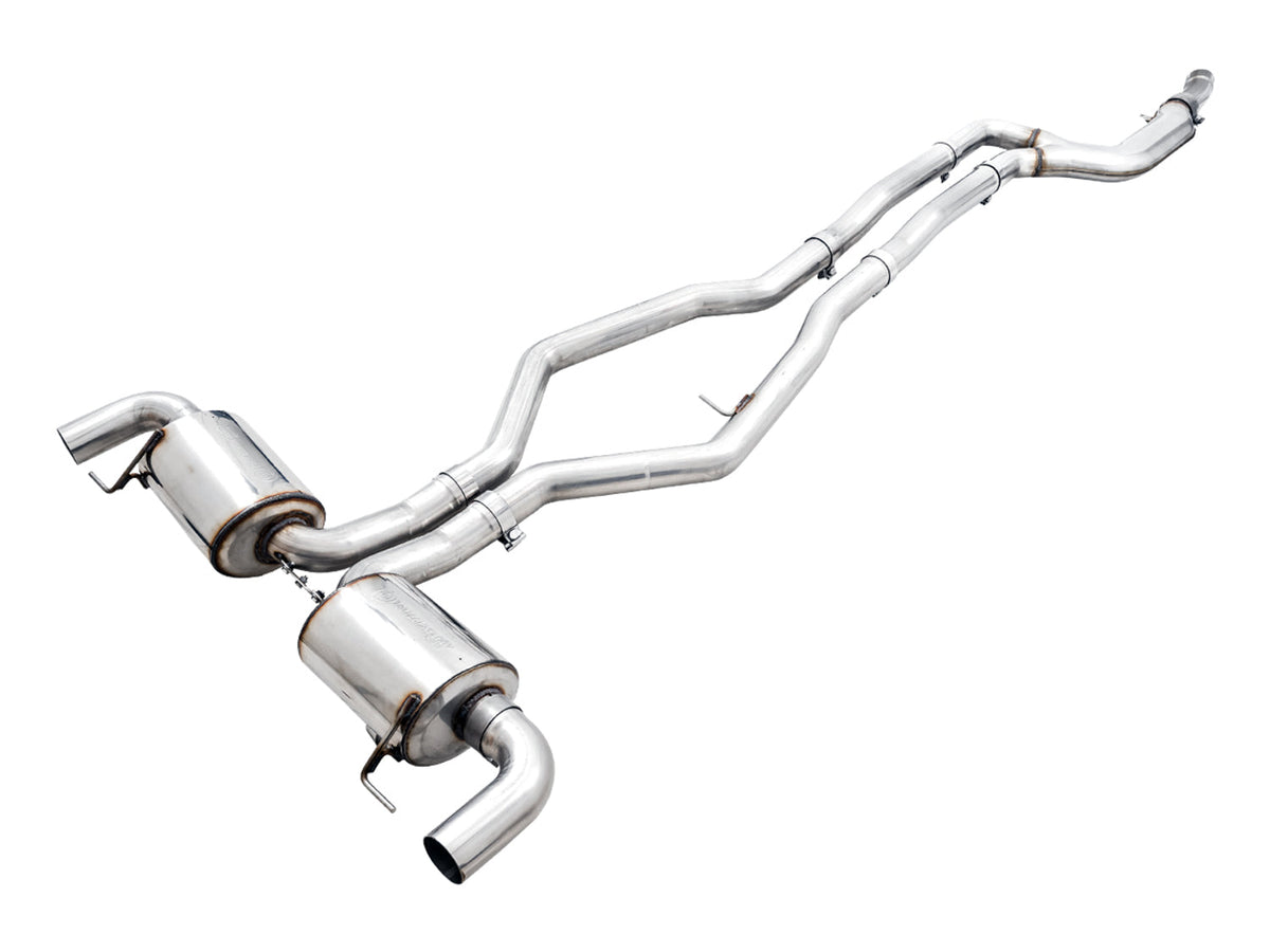 AWE Non-Resonated Touring Edition Exhaust for G2X M340i / M440i - OE Tips image 1
