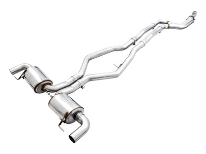 AWE Non-Resonated Touring Edition Exhaust for G2X M340i / M440i - OE Tips image 1