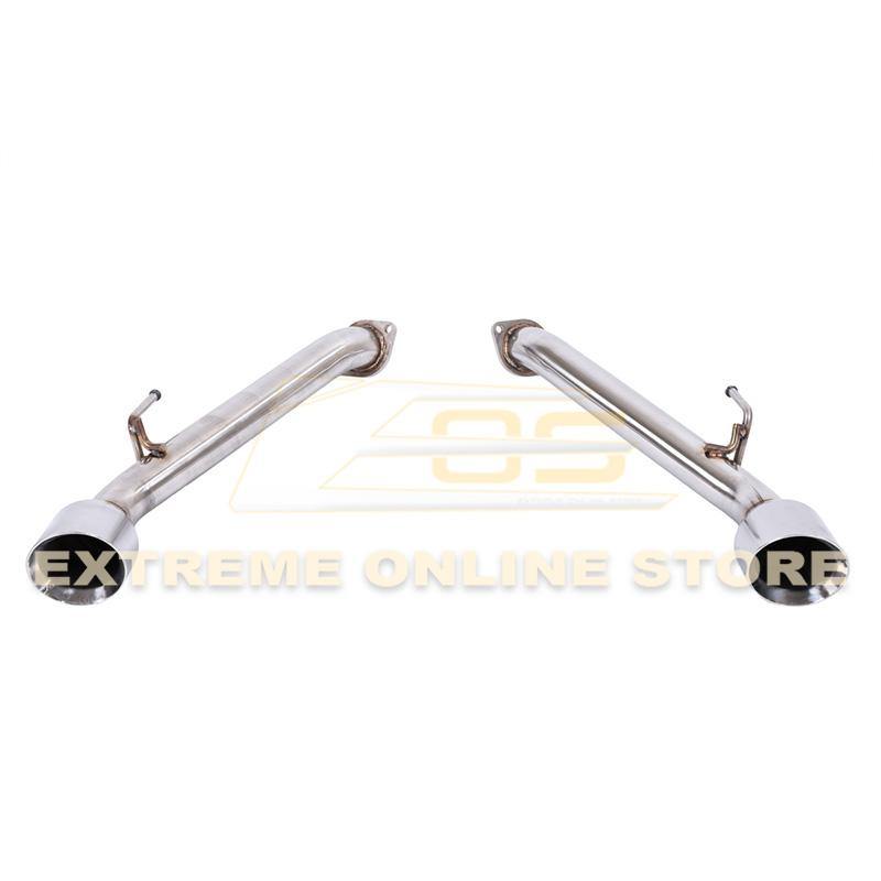 2017-Up Infiniti Q60 Muffler Delete Dual Tips Exhaust image 4