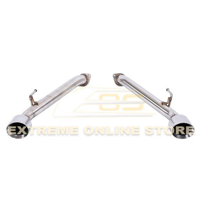 2017-Up Infiniti Q60 Muffler Delete Dual Tips Exhaust image 4