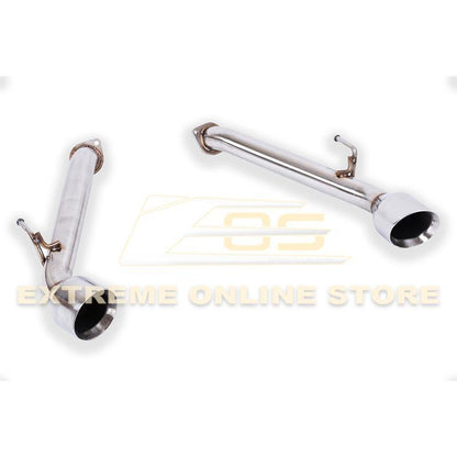 2017-Up Infiniti Q60 Muffler Delete Dual Tips Exhaust image 5