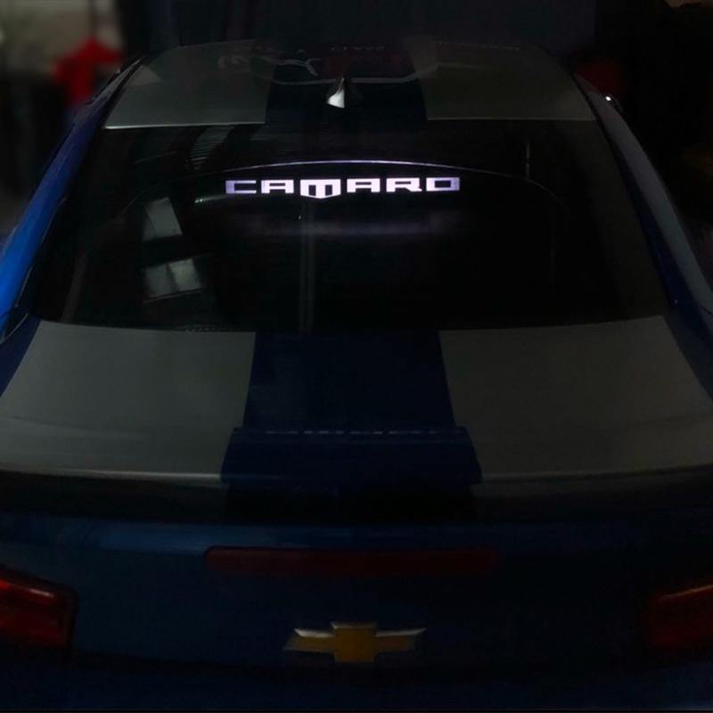 WindRestrictor® Camaro Coupe Rear Add On Glow Plate image 2