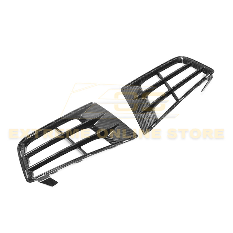 2016-19 Cadillac CTS-V DRY Carbon Fiber Front Accent Grill Insert image 1