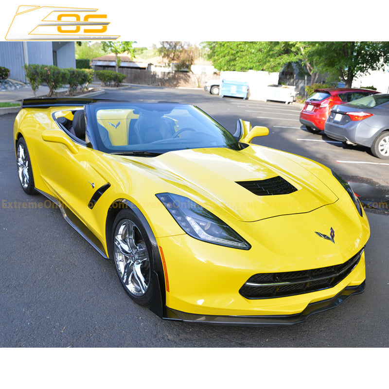 Chevrolet Corvette C7 DRY CARBON FIBER Front Fender Flares Wheel Trim image 13