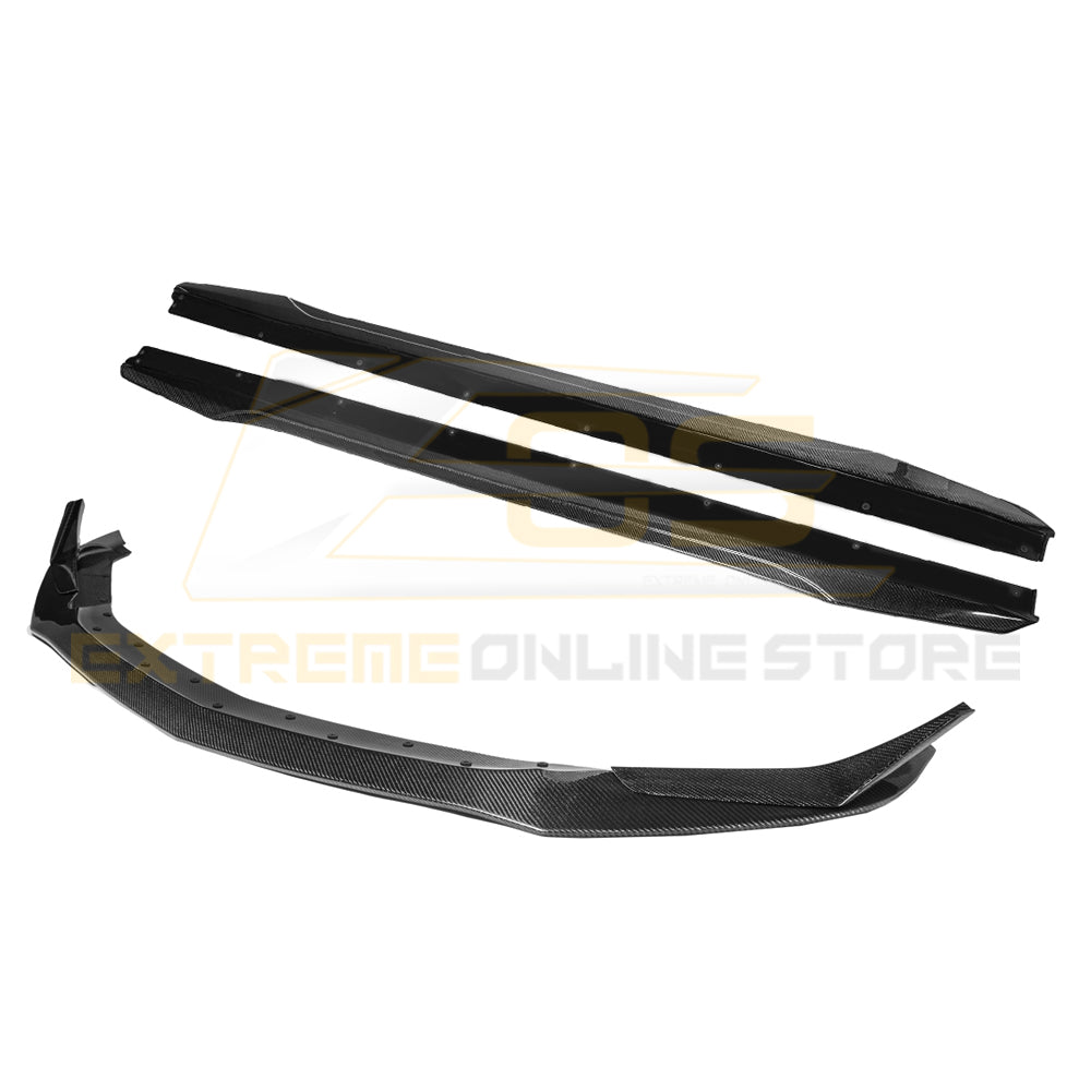 2020-24 Cadillac CT5-V Blackwing Package Style Carbon Front Lip Side Skirts image 1