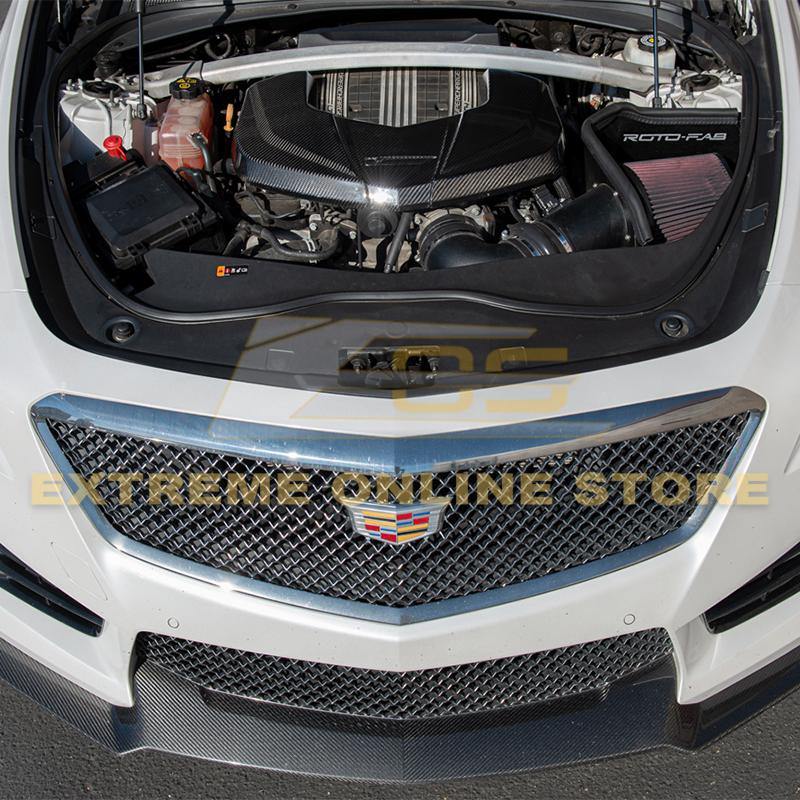 2016-19 Cadillac CTS-V Dry Carbon Fiber Front Engine Cover image 4