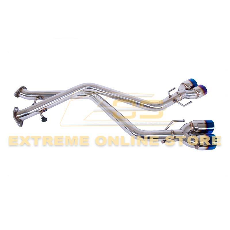 2015-Up Lexus RC200t 300 350 Muffler Delete Axle Back Quad Tips Exhaust image 3
