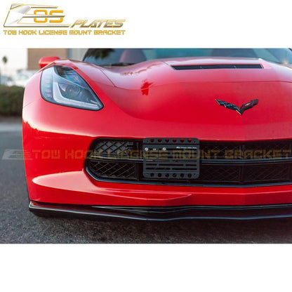 Corvette C7 Tow Hook License Plate Mount Bracket image 7
