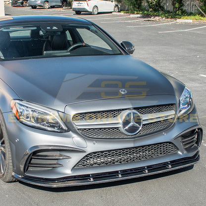2019-Up Mercedes-Benz C-Class Carbon Fiber Front Splitter Lip image 3