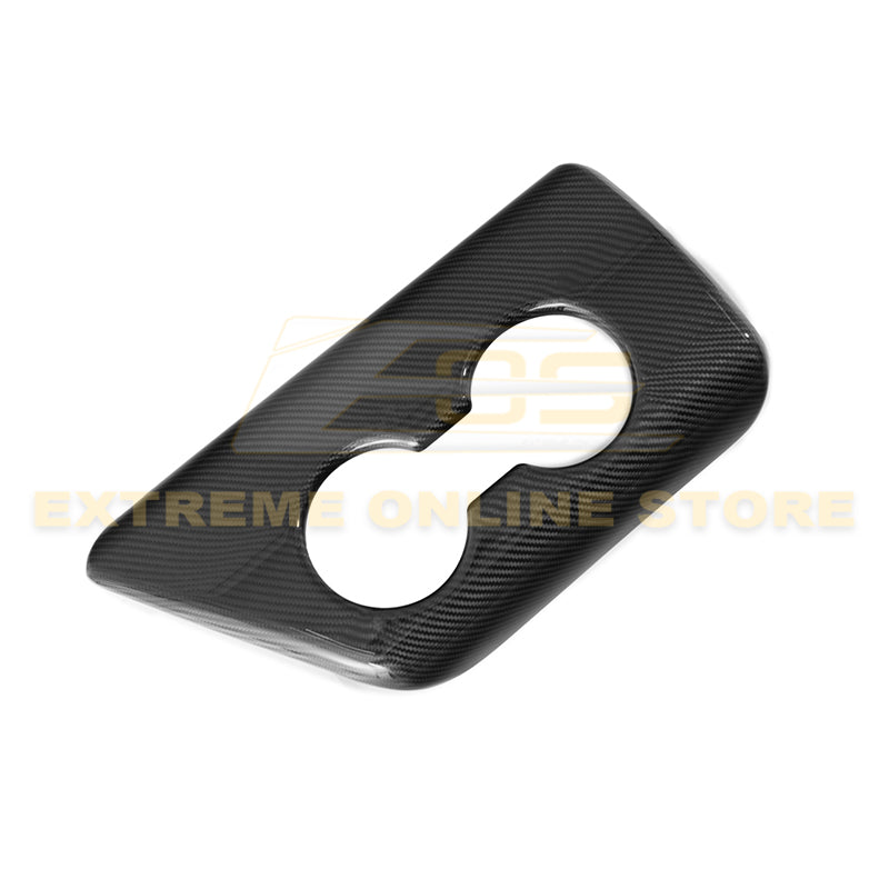 2020-Up Toyota Supra Carbon Fiber Center Console Panel Cover image 9