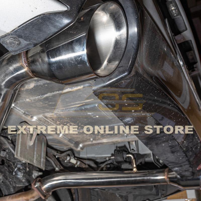 2017-Up Infiniti Q60 Muffler Delete Dual Tips Exhaust image 9