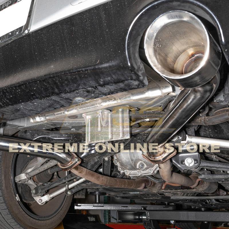 2017-Up Infiniti Q60 Muffler Delete Dual Tips Exhaust image 2