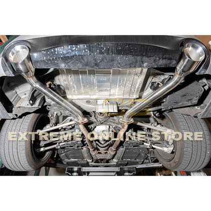 2017-Up Infiniti Q60 Muffler Delete Dual Tips Exhaust image 11