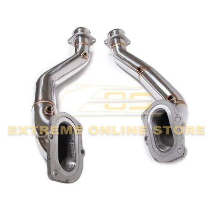 Corvette C7 3" Stainless Steel Race Series Catless Downpipe image 8
