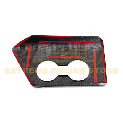 2020-Up Toyota Supra Carbon Fiber Center Console Panel Cover image 11