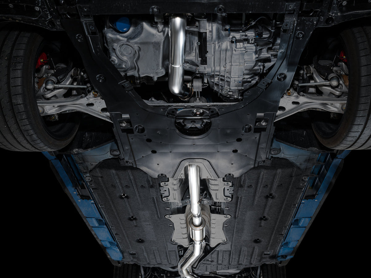 AWE Track Edition Exhaust for FL5 Civic Type R - Triple Diamond Black Tips image 6