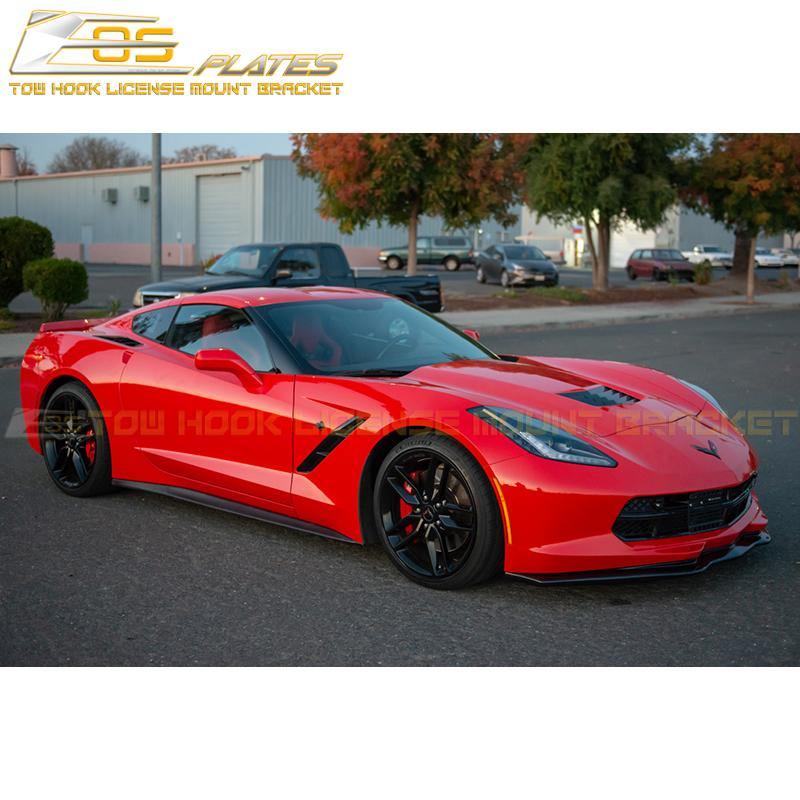 Corvette C7 Tow Hook License Plate Mount Bracket image 8